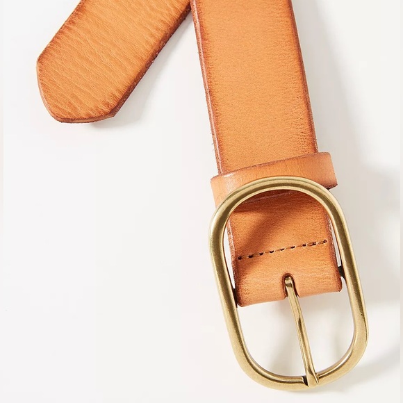 NWTS ANTHROPOLOGIE CLASSIC LEATHER BELT (XL) - Picture 3 of 5